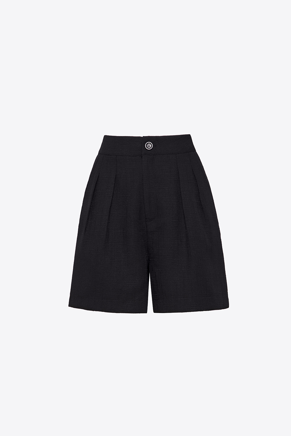 Quần short nữ màu đen hai túi xéo