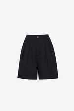 Quần short nữ màu đen hai túi xéo