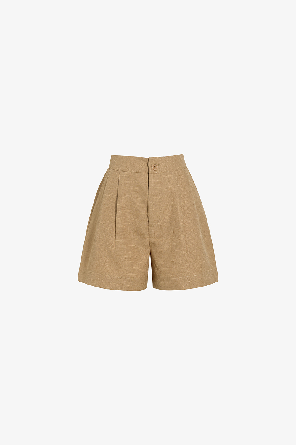 Quần short nữ màu nâu có túi
