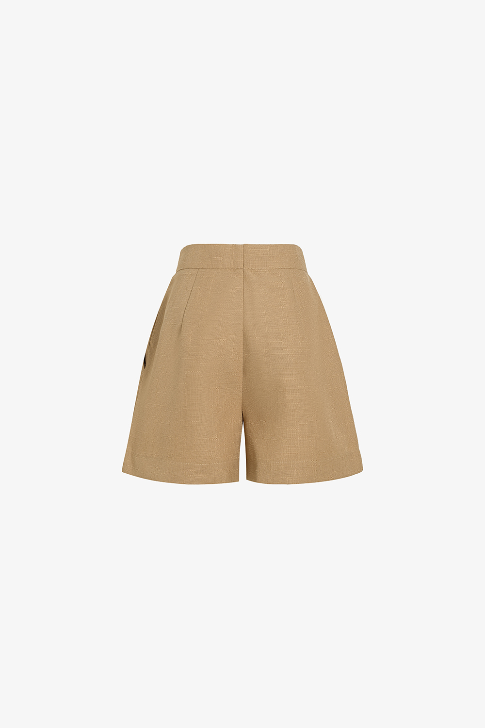 Quần short nữ màu nâu có túi