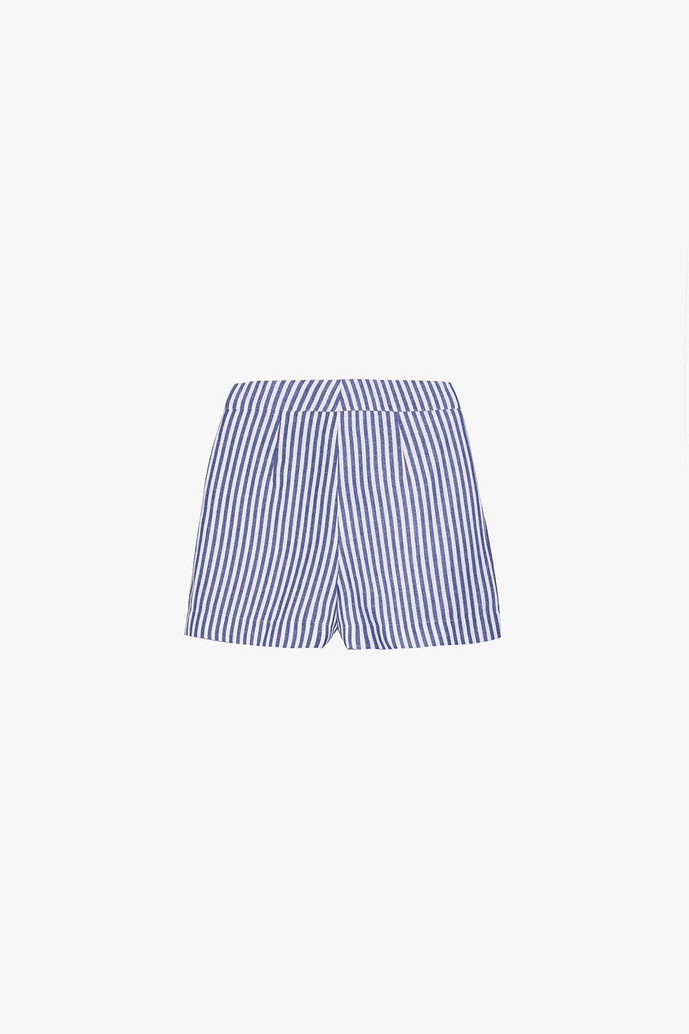 Quần short nữ kẻ sọc xanh