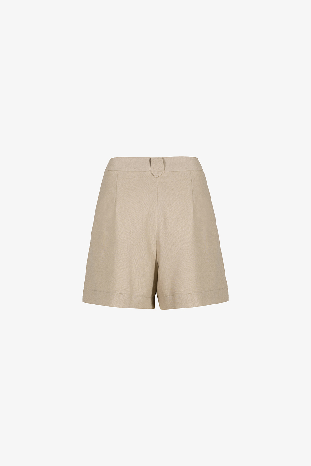 Quần short nữ xếp ly đai bản cài nút