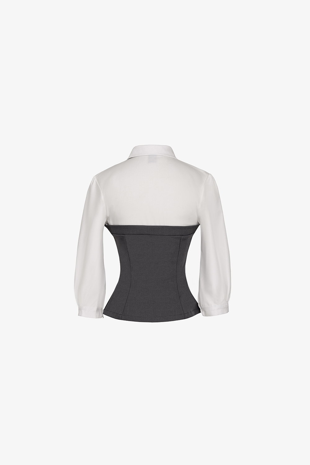 Áo peplum công sở nữ phối tay dài