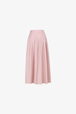 Chân váy xòe xếp ly màu hồng pastel