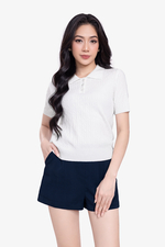 Quần shorts nữ màu xanh đen