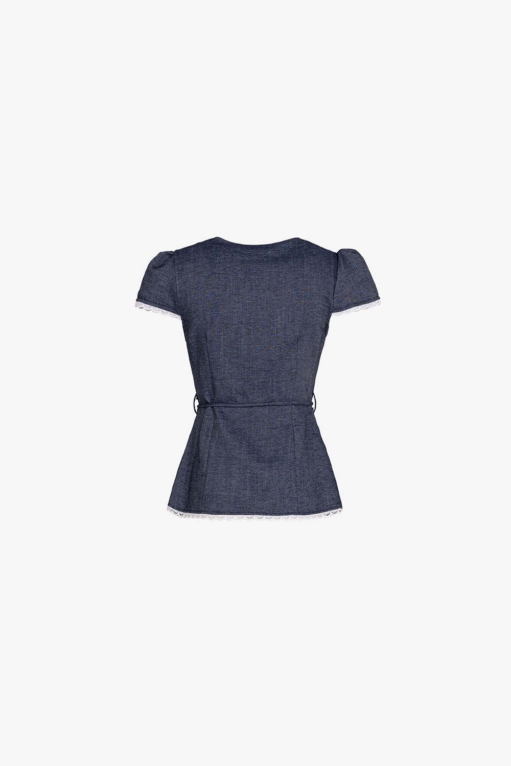 Áo kiểu công sở nữ cotton denim