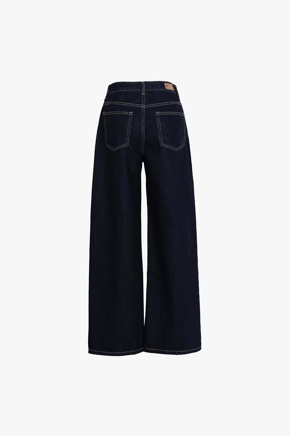 Quần jeans dáng suông màu xanh đậm