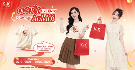 "QUÀ TẾT TRAO TAY - NHẬN NGAY ÁO MỚI" - LANA Boutique tặng áo thun cho hóa đơn từ 1 triệu 2